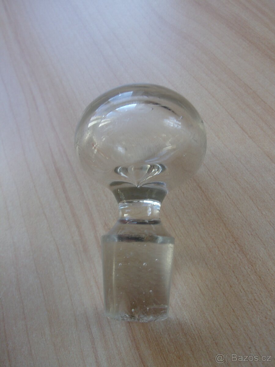 STARÁ KARAFA S RUČNĚ MALOVANÝM KVĚTINOVÝM VZOREM - 6