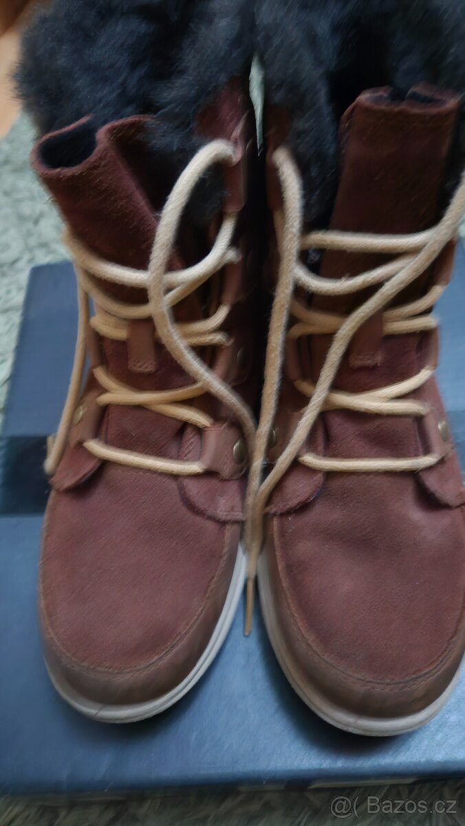 Zimní kožené boty SOREL vel. 38 (spíše 36-37) - 6