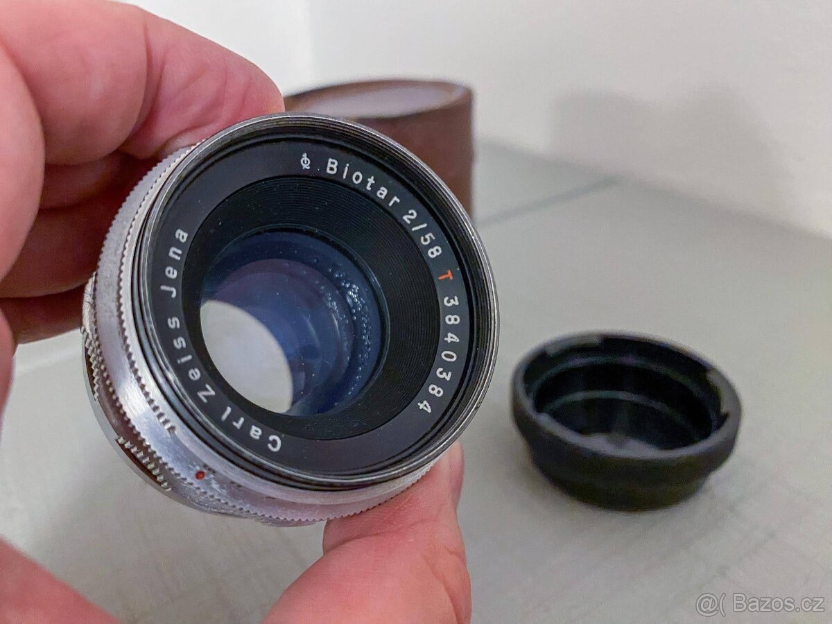 objektiv CARL ZEISS JENA BIOTAR 2/58 T bajonet Praktina - 6