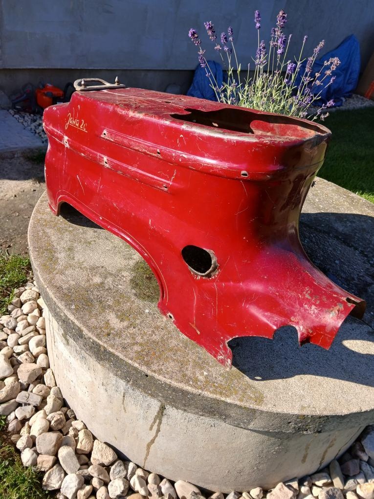 Podsedlový plech na jawa pionýr vínová - 6