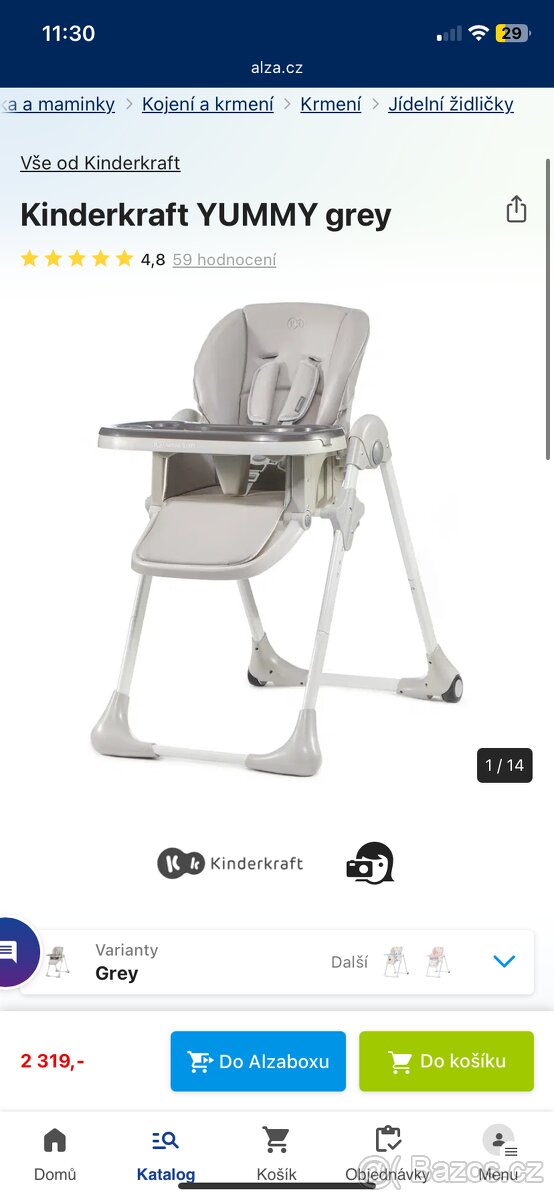 Kinderkraft jídelní židlička - 6