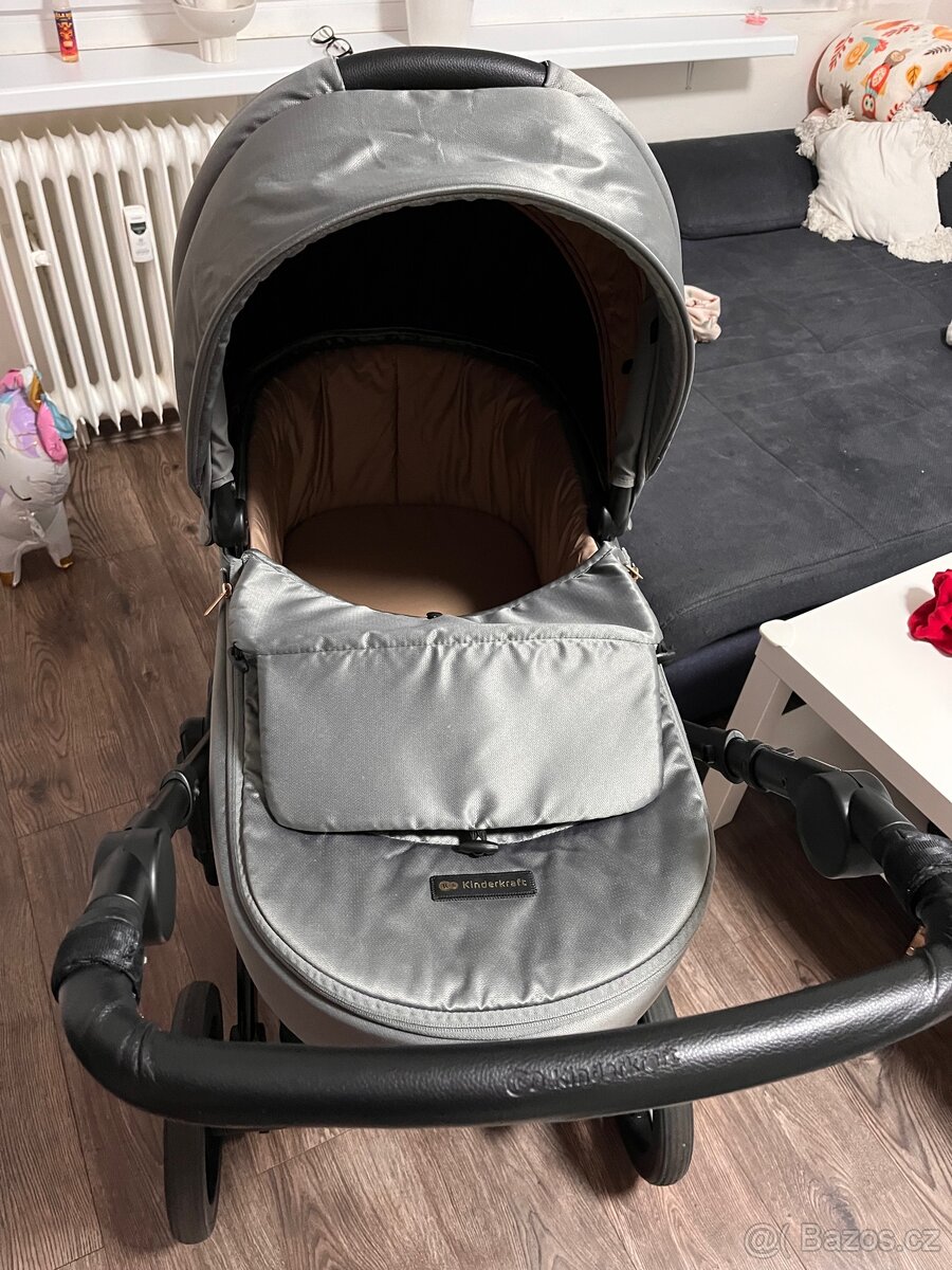 KINDERKRAFT kombinovaný 3v1 Prime 2 Beige - 6