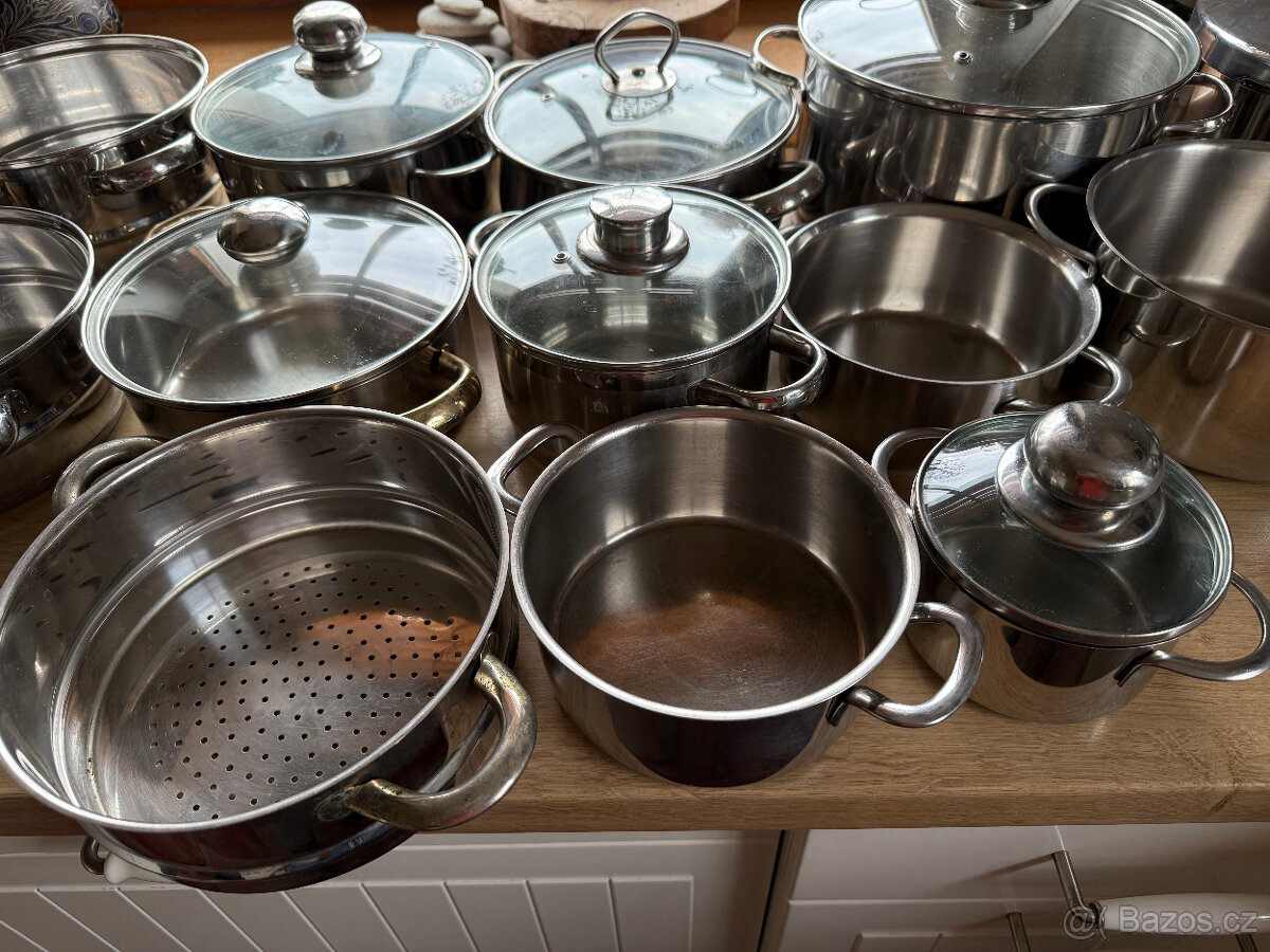 Nerezové nádobí - sada 17 kusů - 6