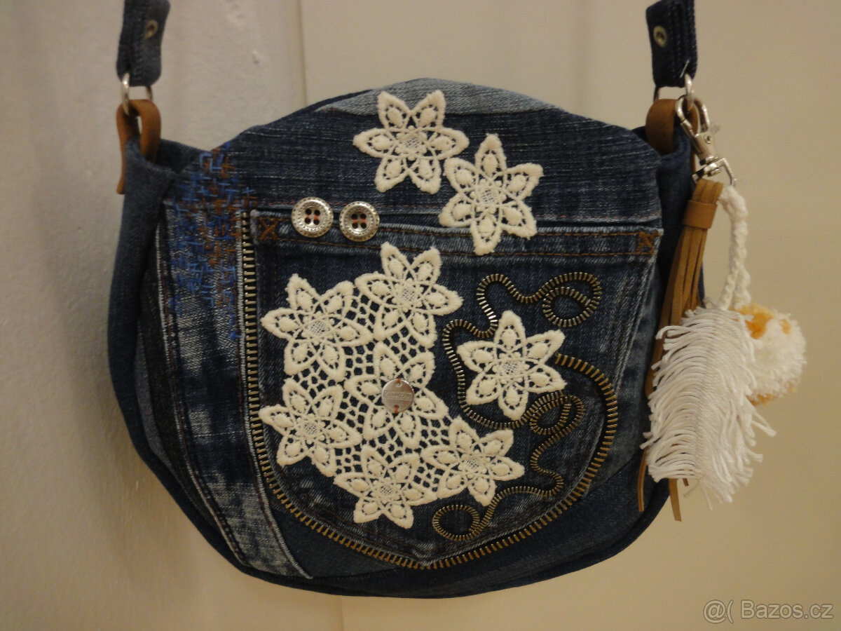 Malá džínová kabelka - 3 kusy/ORIGINÁL - 6