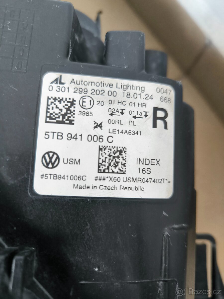Světlo VW Touran 5tb - 6