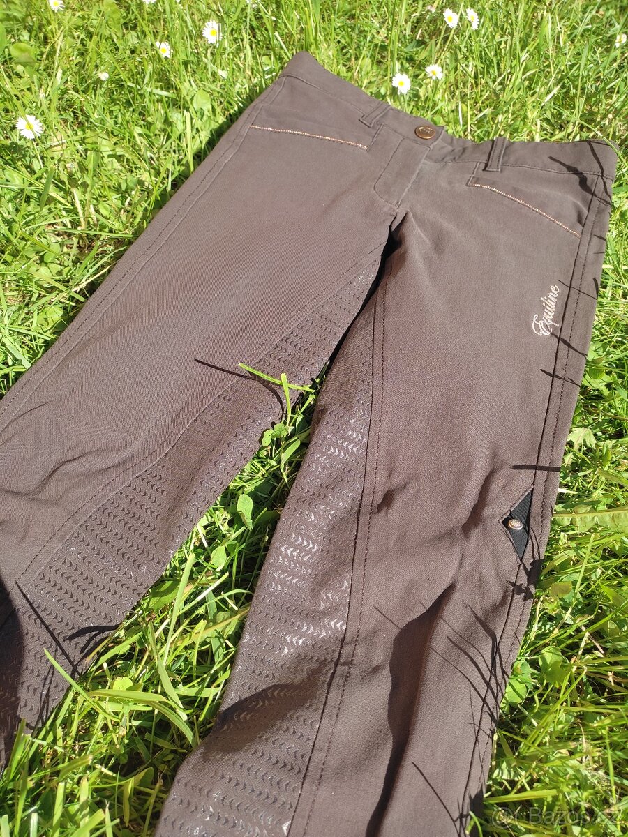 Hnědé rajtky Equiline X-grip - 6