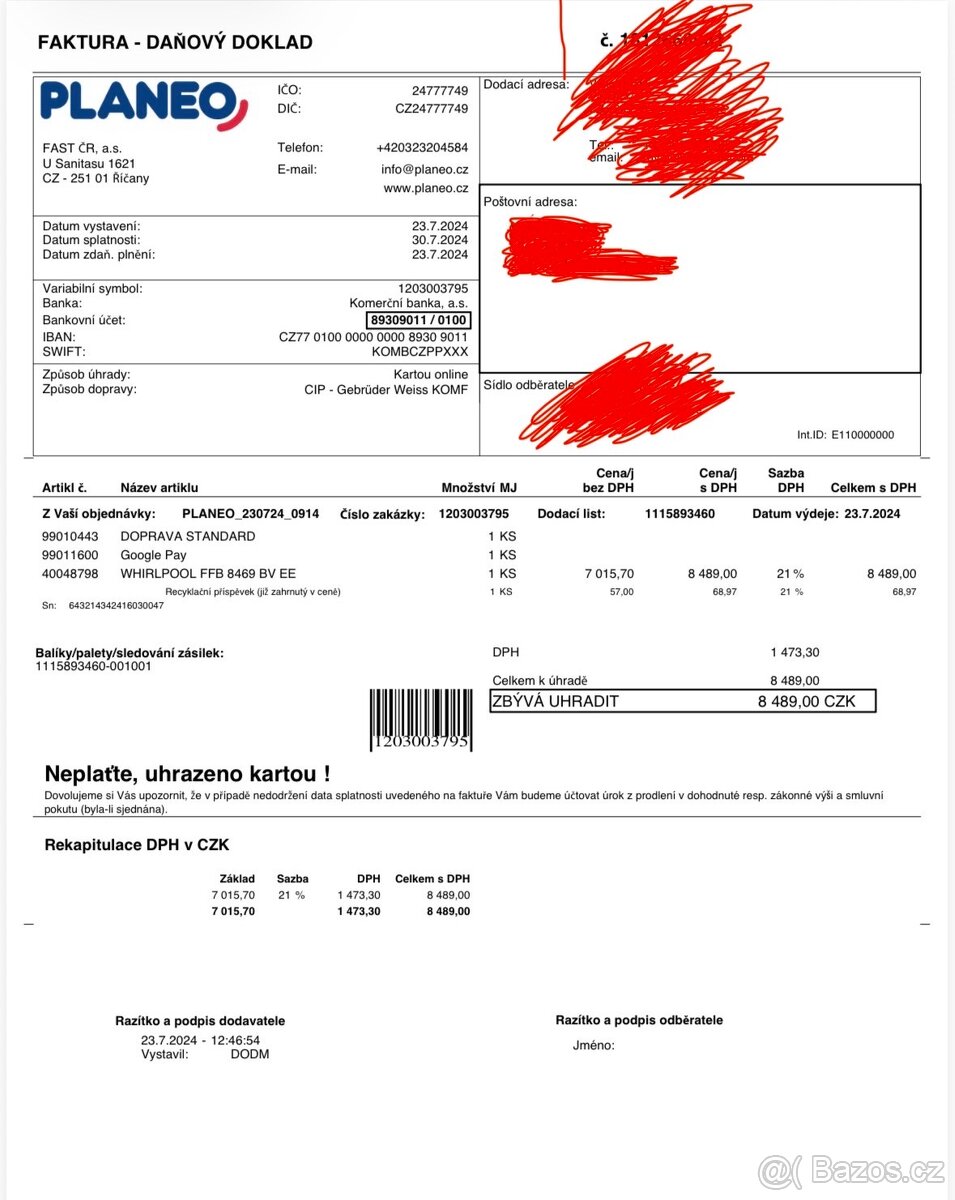 Pračka Whirpool rok stará - 6