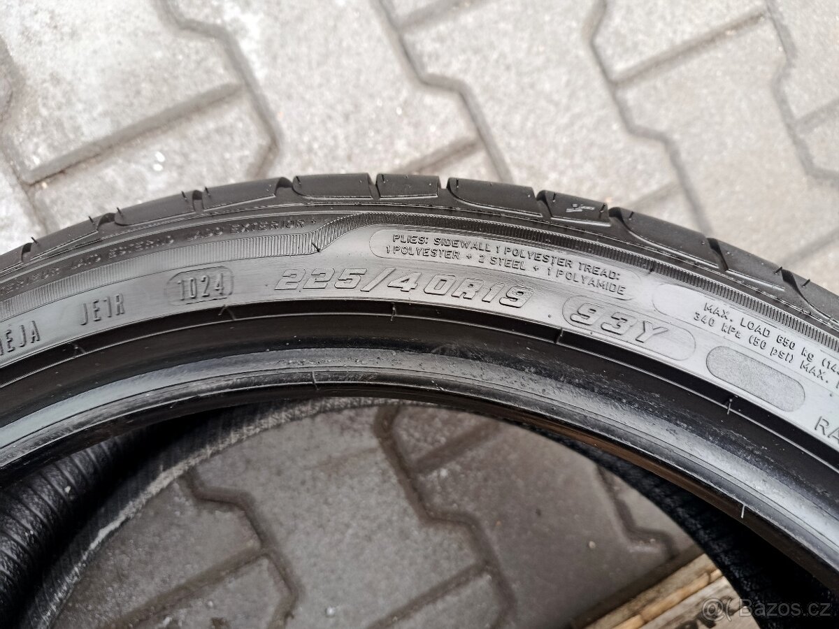 225/40/19 letní pneu goodyear runflat - 6