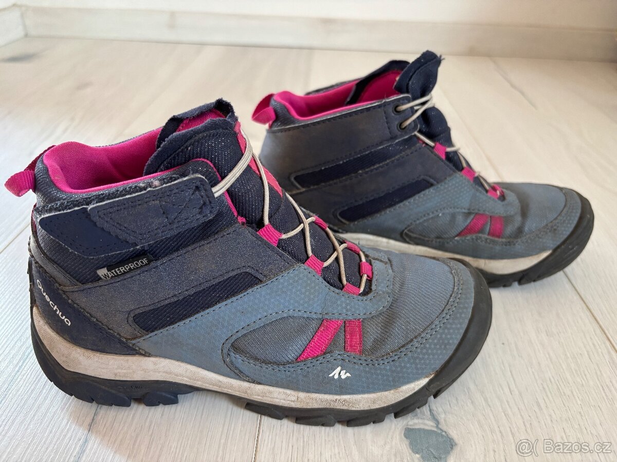 Turisticke kotnickove boty Queshua, vel.32 a 36 - 6