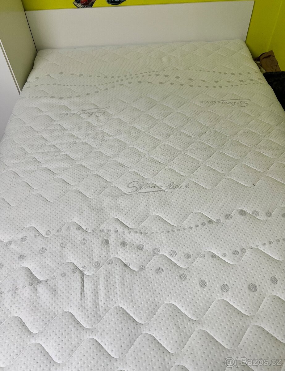 Postel 140x200, matrace a rošt - 6
