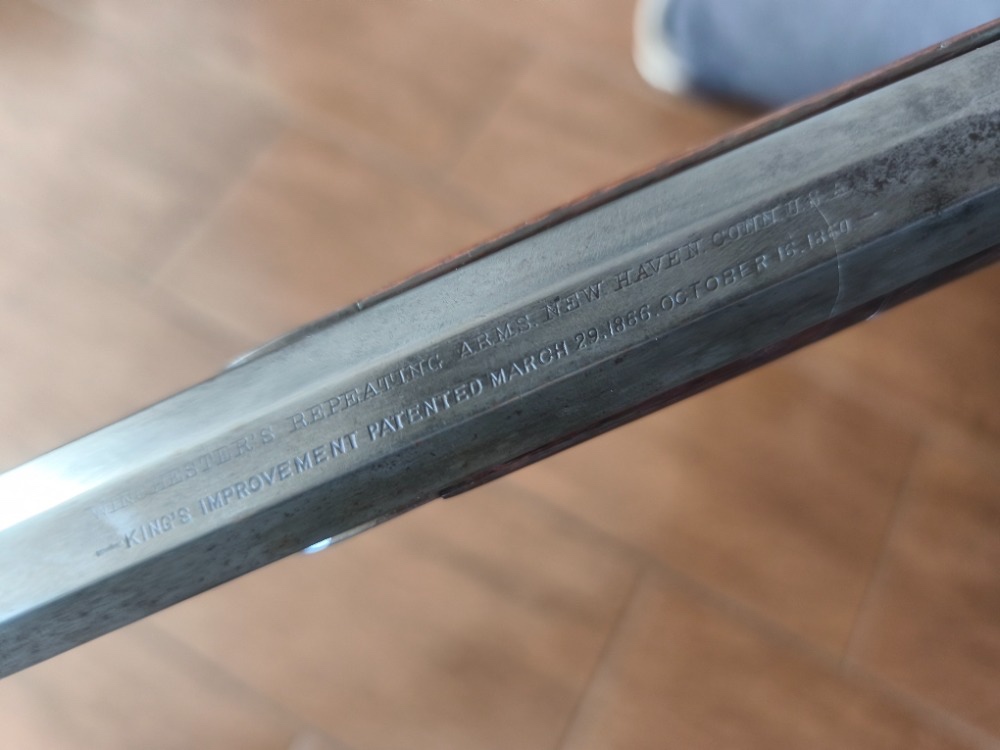 Puška Winchester 1873 ráže 44-40 pěkný stav a super vývrt - 6
