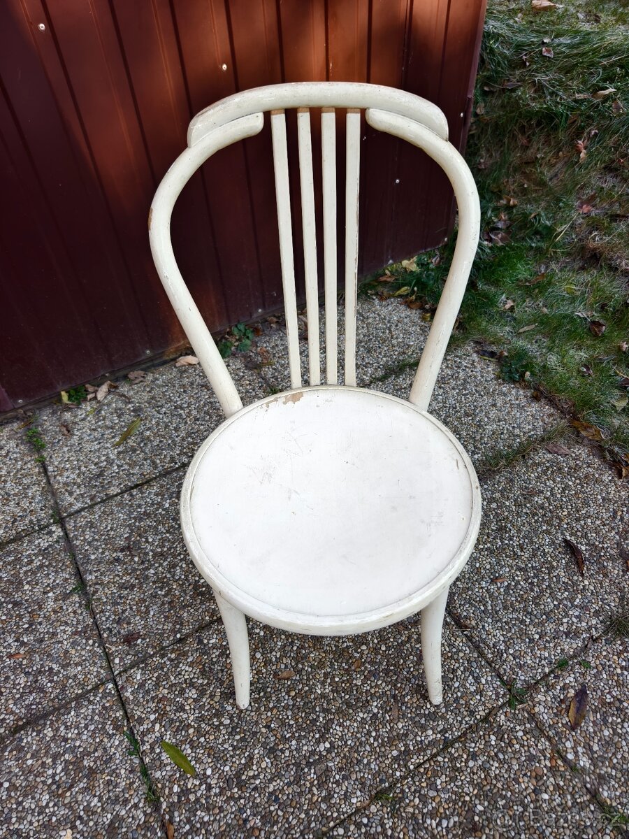 Starožitná židle Ton z ohýbaného dřeva - 6