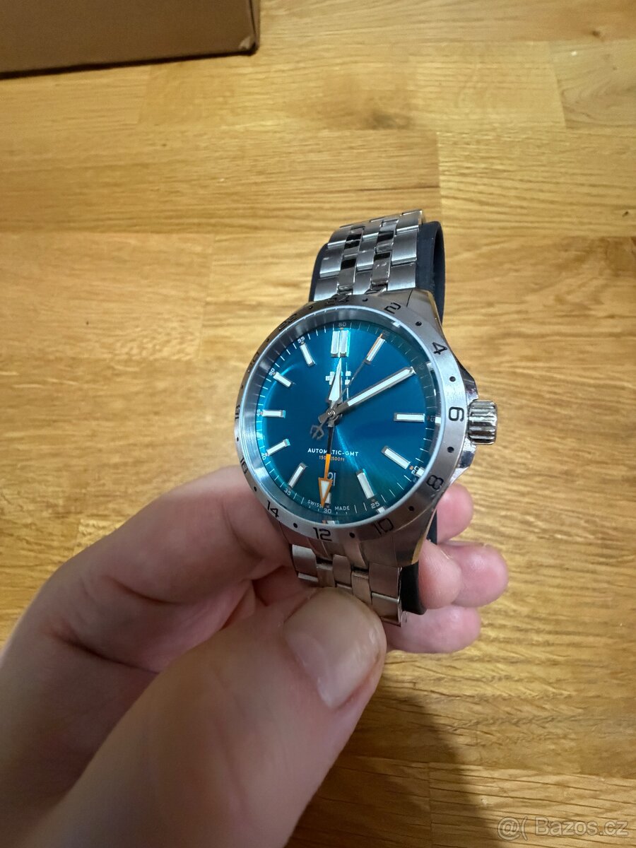 Hodinky Christopher Ward C63 Sealander GMT – Electric Blue - 6