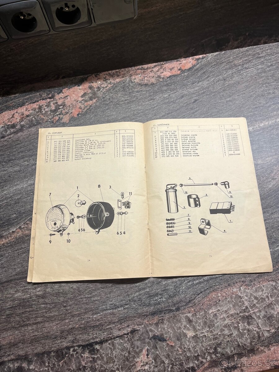 Katalog náhradních dílů babetta 210 - 6