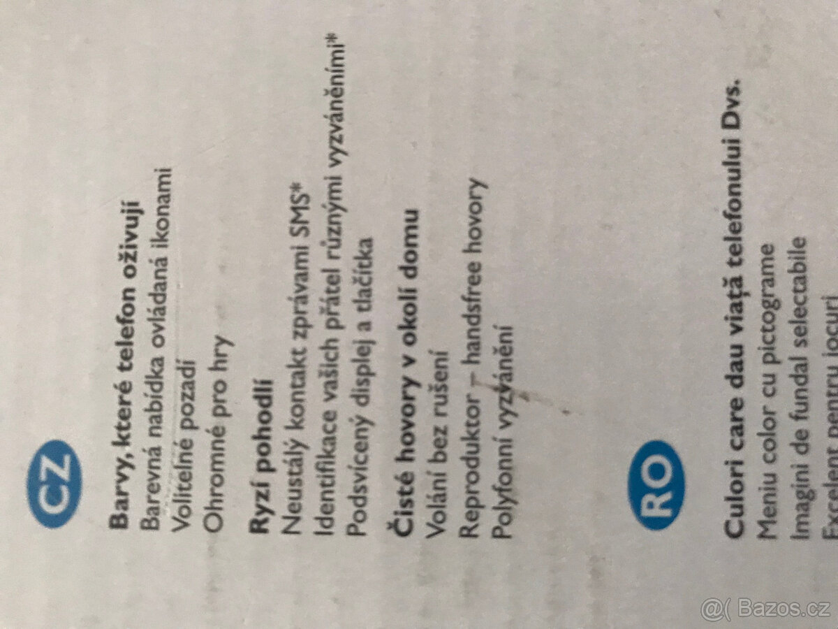 Prodám telefon PHILIPS - 6