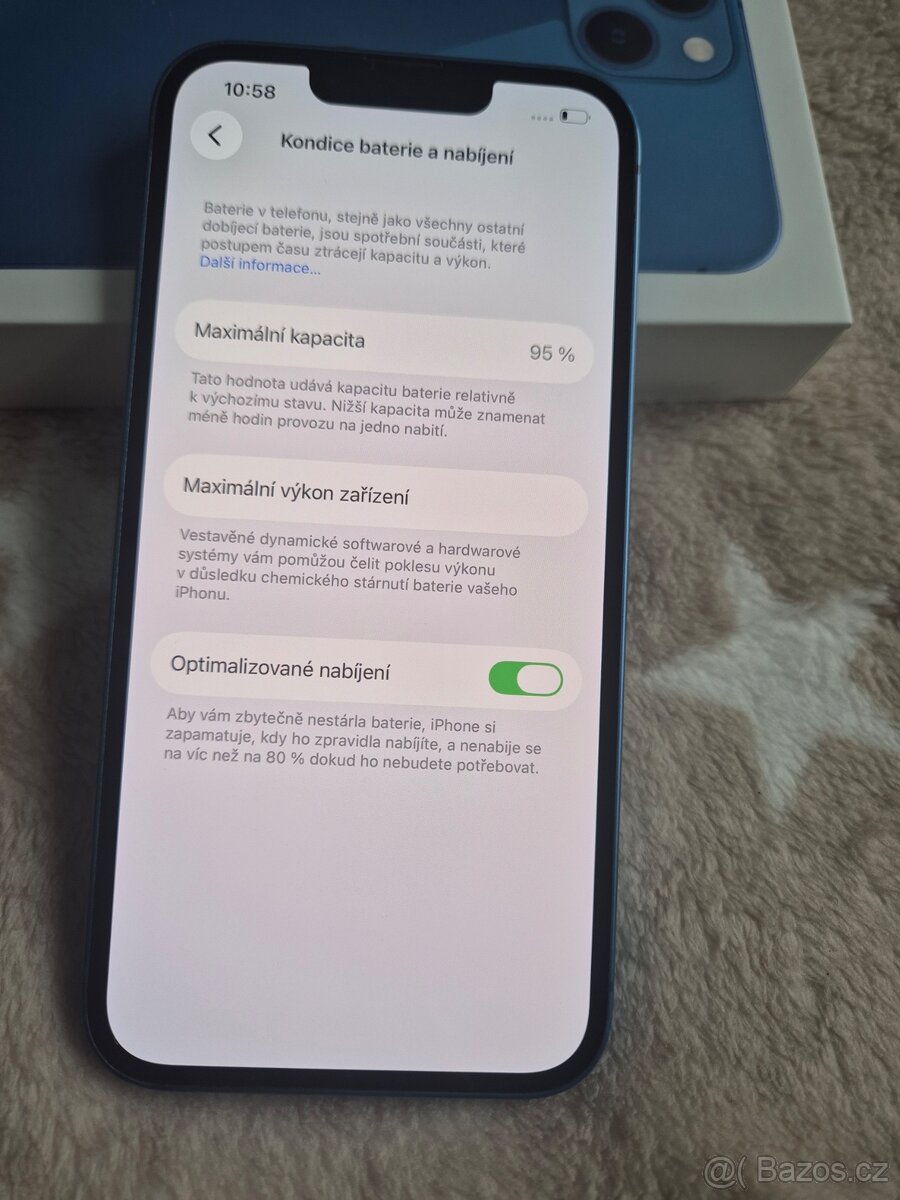 iPhone 13 128gb stav baterie 95% - 6