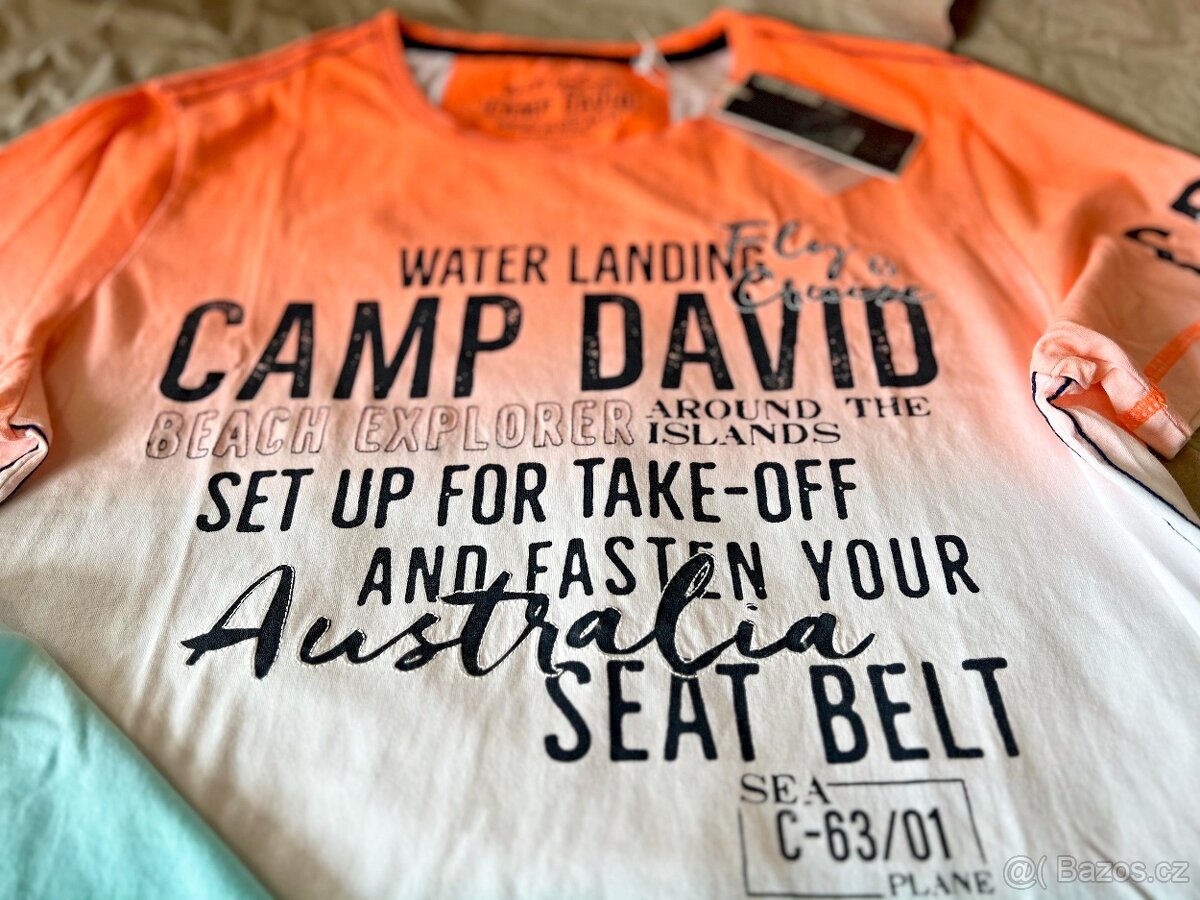 Pánské Tričko Camp David Speed Orange Ombre vel. L Nové - 6