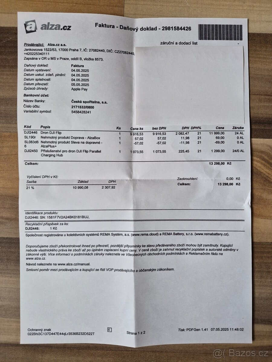 DJI Flip zánovní+příslušenství+záruka - 6