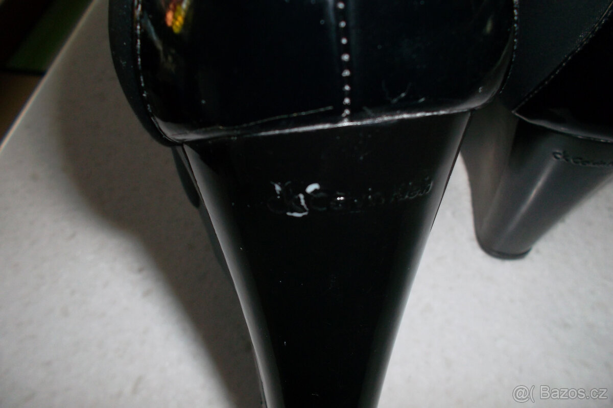 Calvin Klein-Luxusní lodičky/boty na klínku vel. 41 - 6