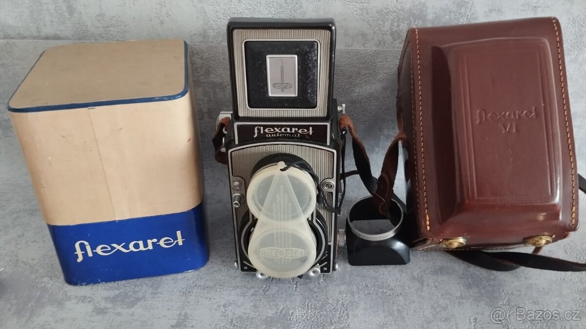 Starý fotoaparát Flexaret VI automat s brašnou, návodem, ori - 6