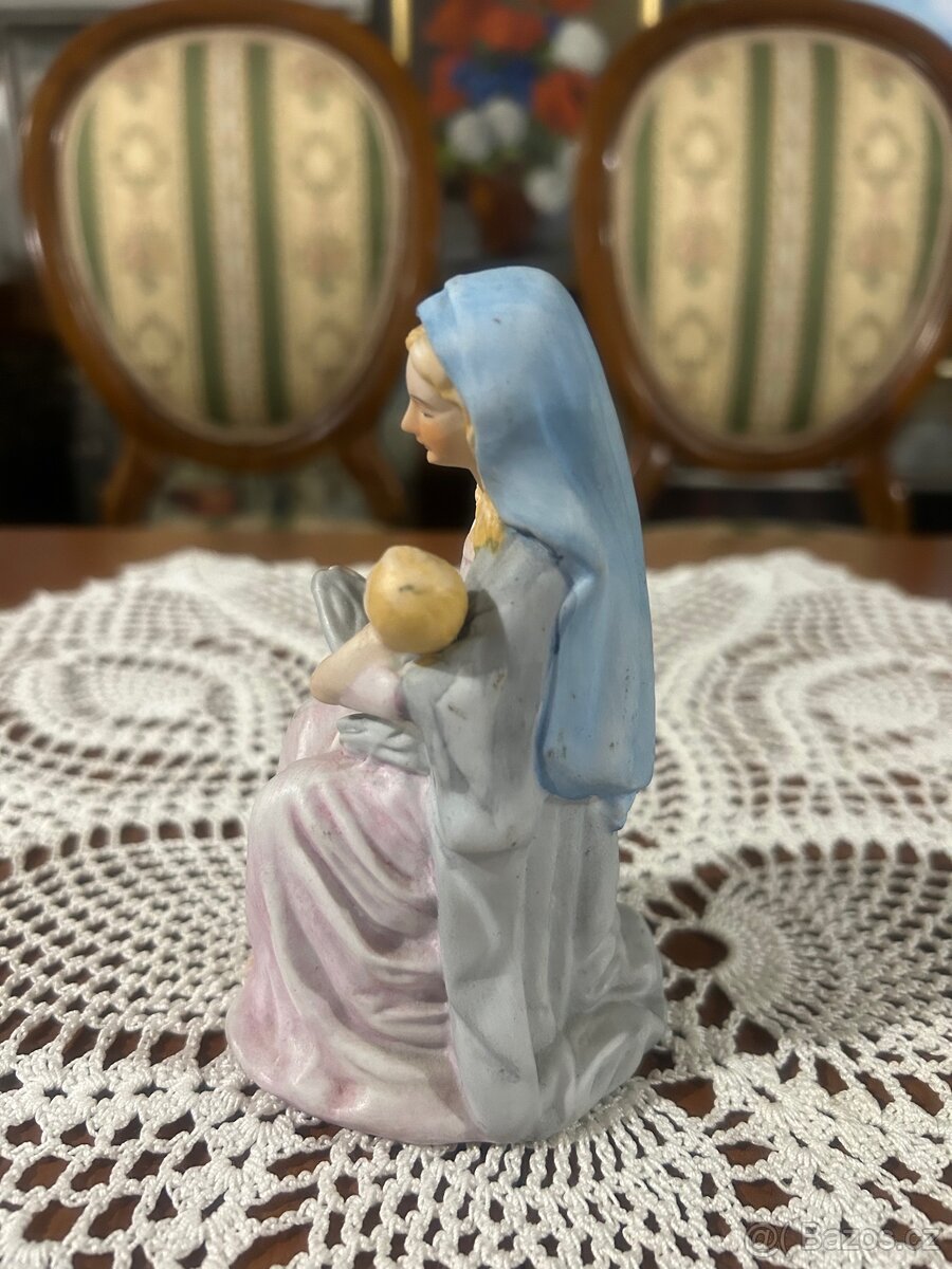 Porcelánová soška Panny Marie s Ježíškem (14 cm) - 6