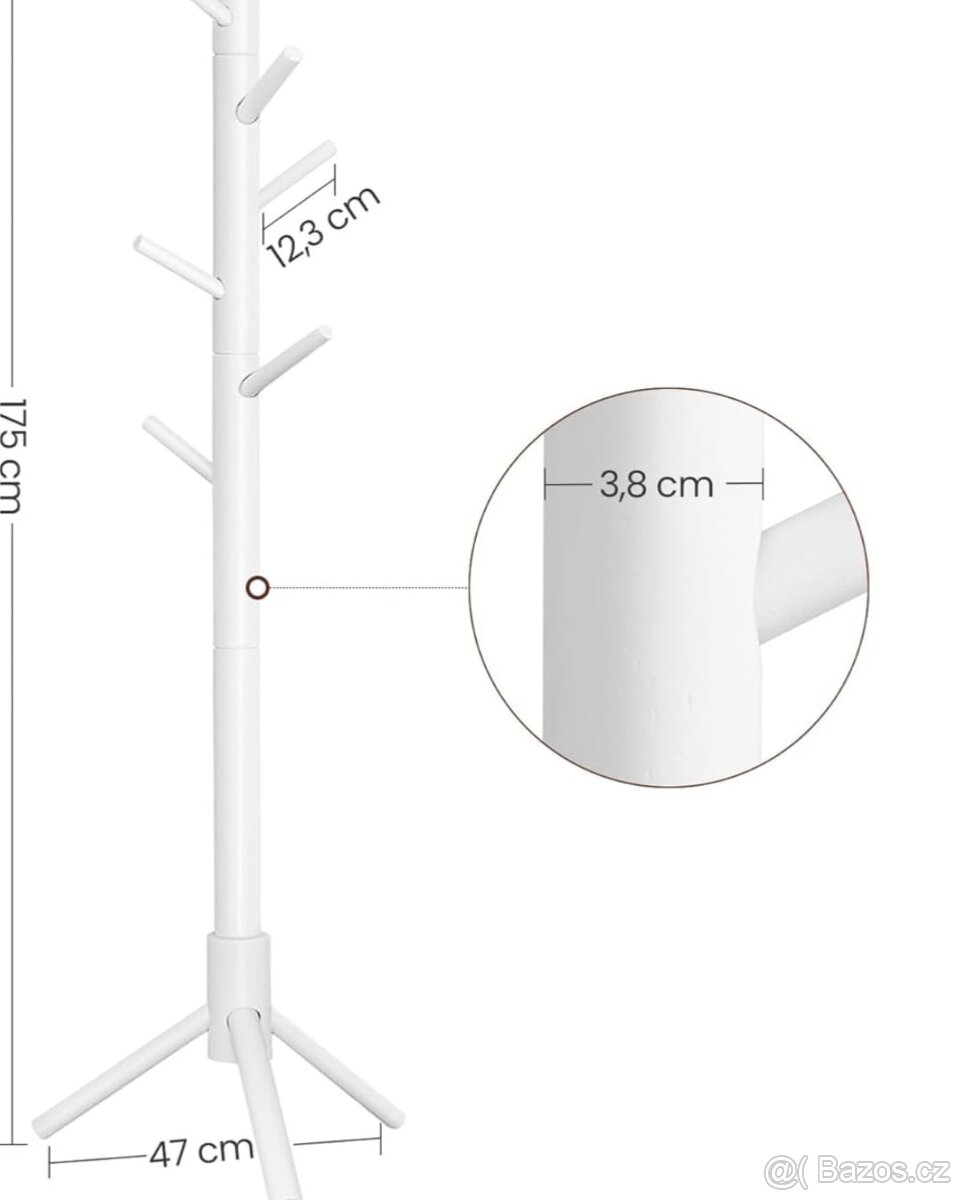 Nový rostoucí dřevěný věšák - 6