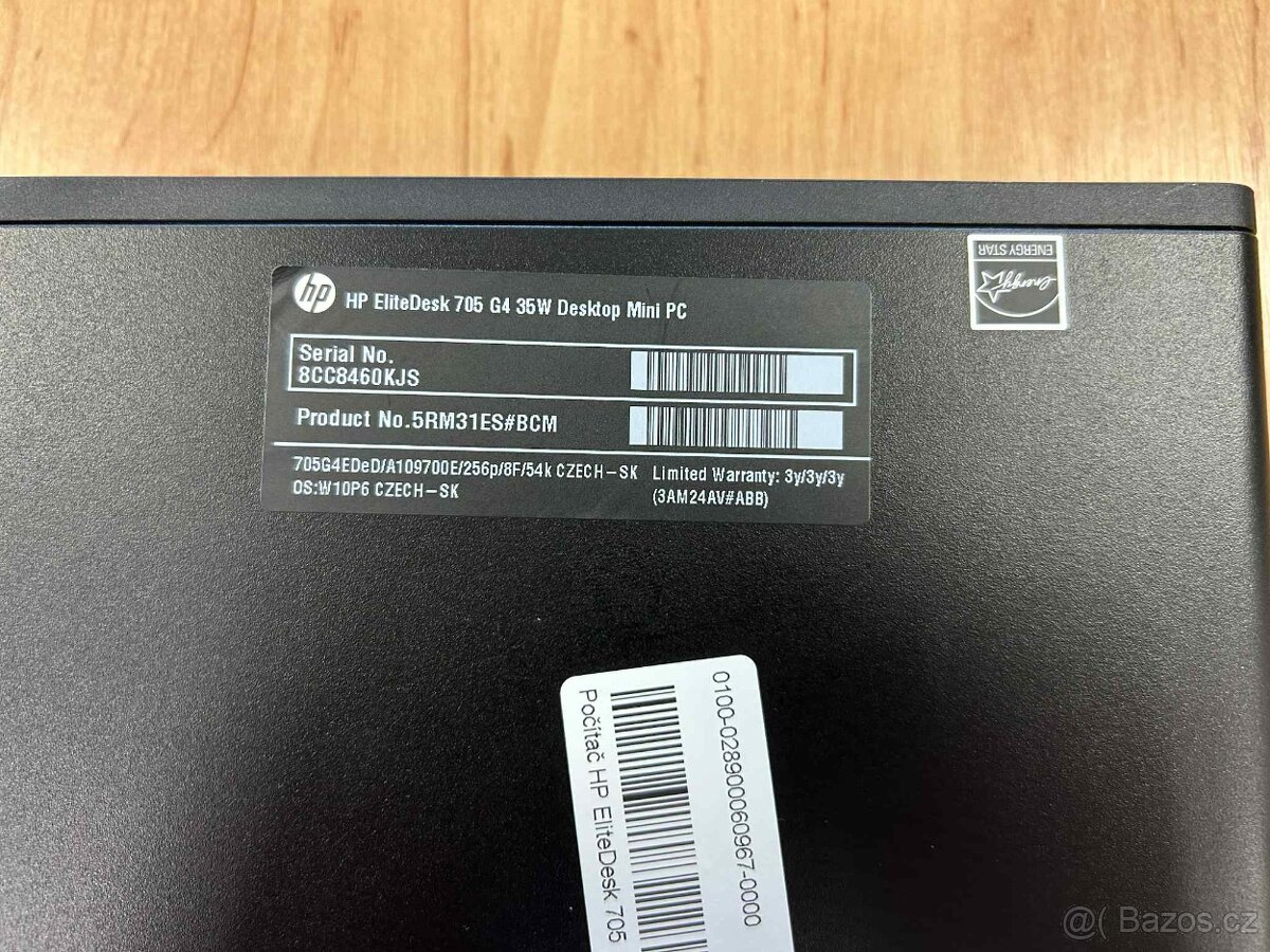 HP EliteDesk 705 G4 Mini 120GB Win 10 + MS Office 2024 - 6