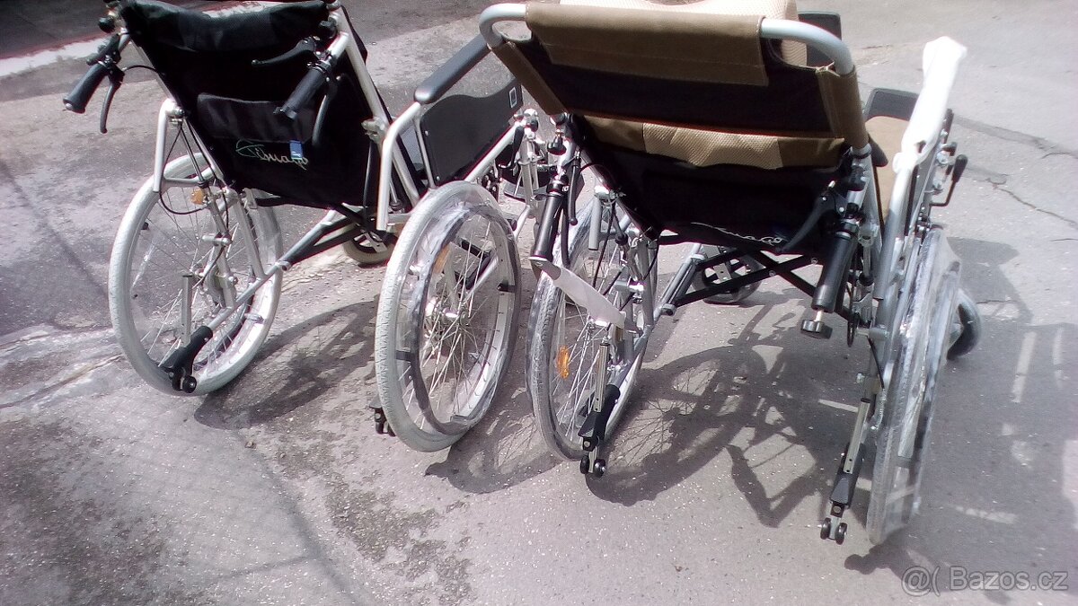 INVALIDNÍ VOZÍK-45 CM,POLOHOVACÍ 90°-ZASÍLÁM PO ČR - 6