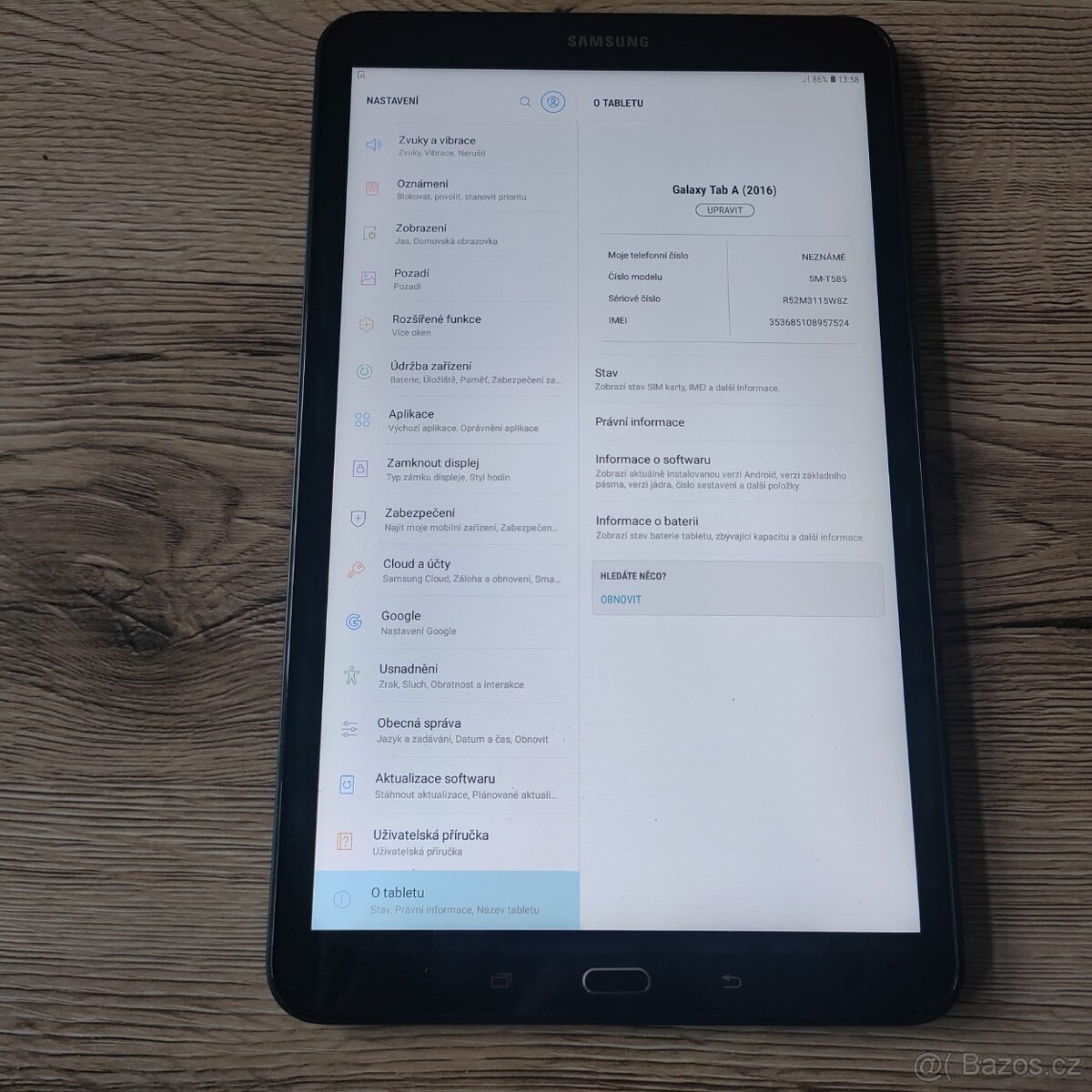 Samsung Tab A 10.1 FULL-HD,2GB RAM,16 GB ROM,Octa core - 6