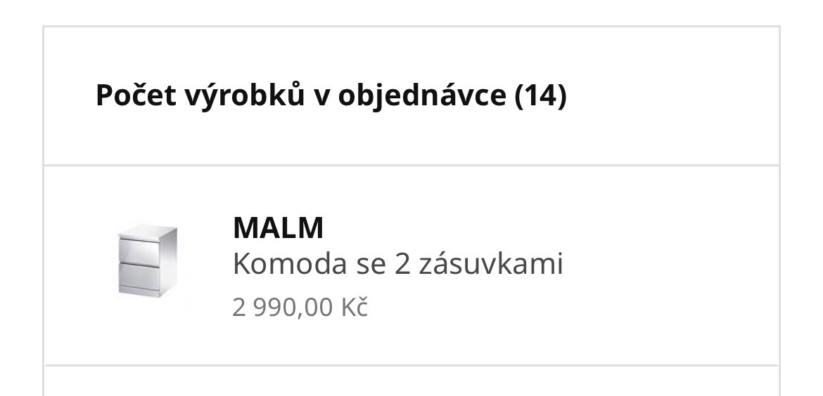 Komoda, stolek - MALM IKEA - 6