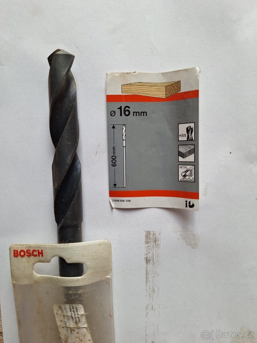 Prodloužené vrtáky BOSCH 600mm do dřeva/kovu - 6