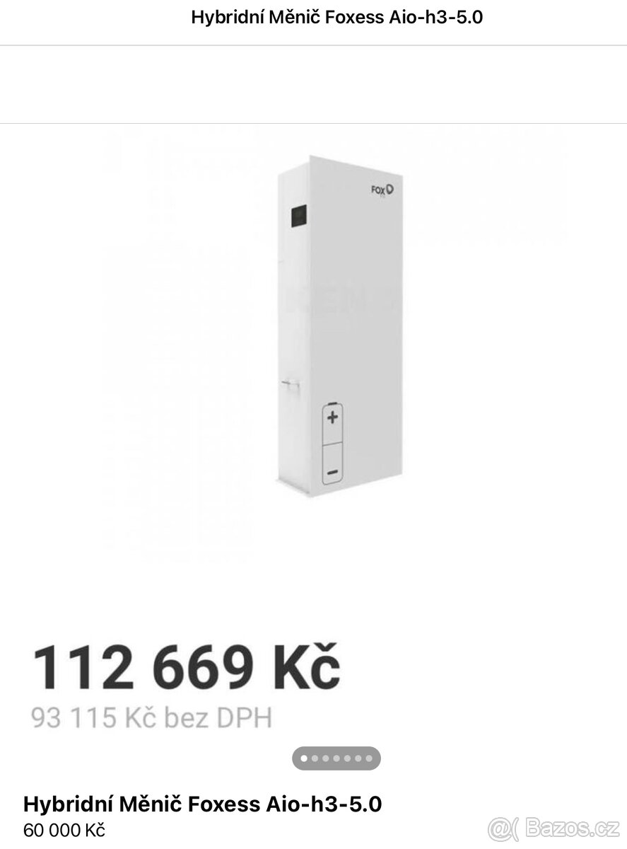 Hybridní měnič Foxess AIO H3-5.0 - 6