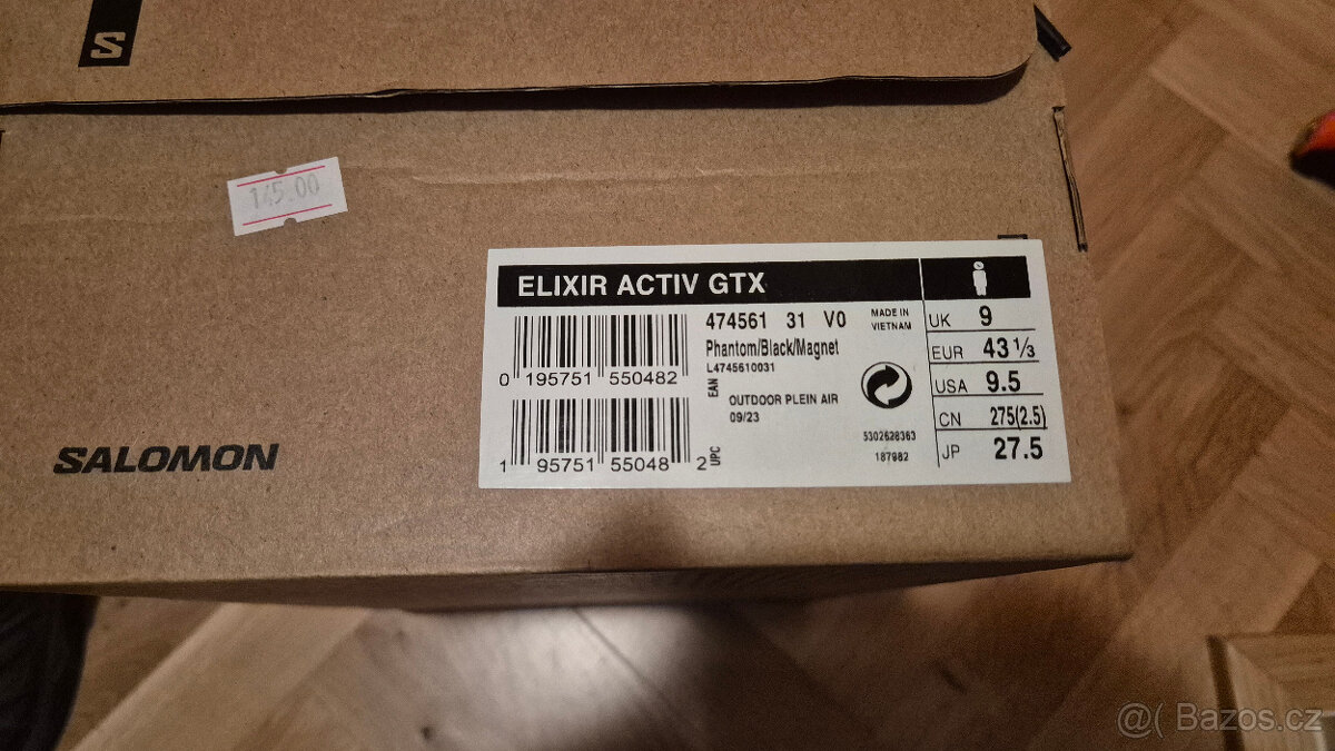 Salomon Elixir Activ GTX, nové, vel. 43 1/3 - 6