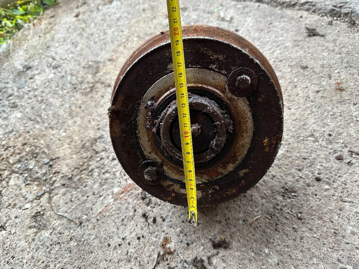 Litinové pojezdové kolo s náklonem 4ks - 6