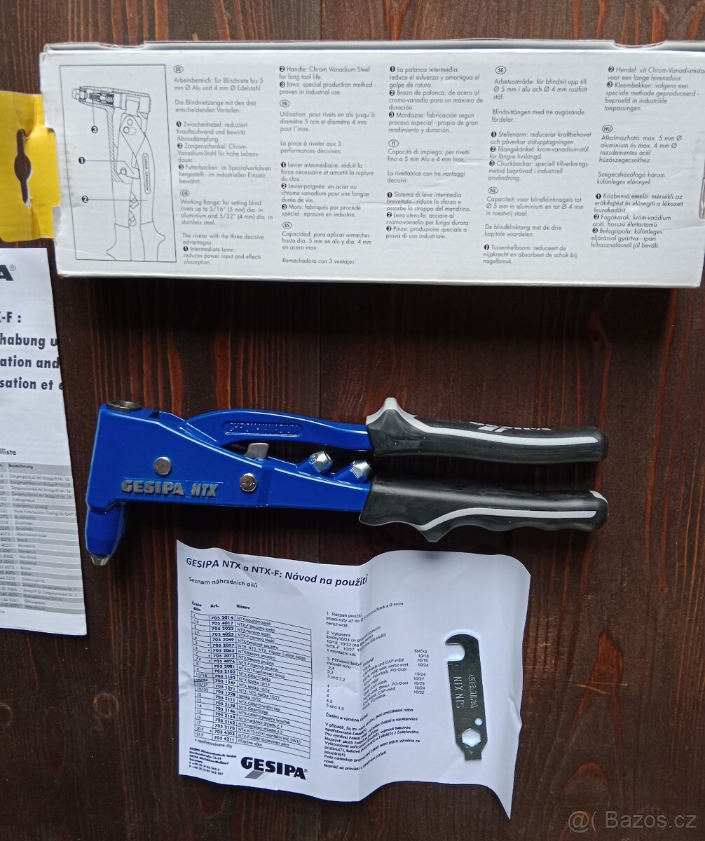 Ruční nýtovací kleště 260mm Gesipa - 6