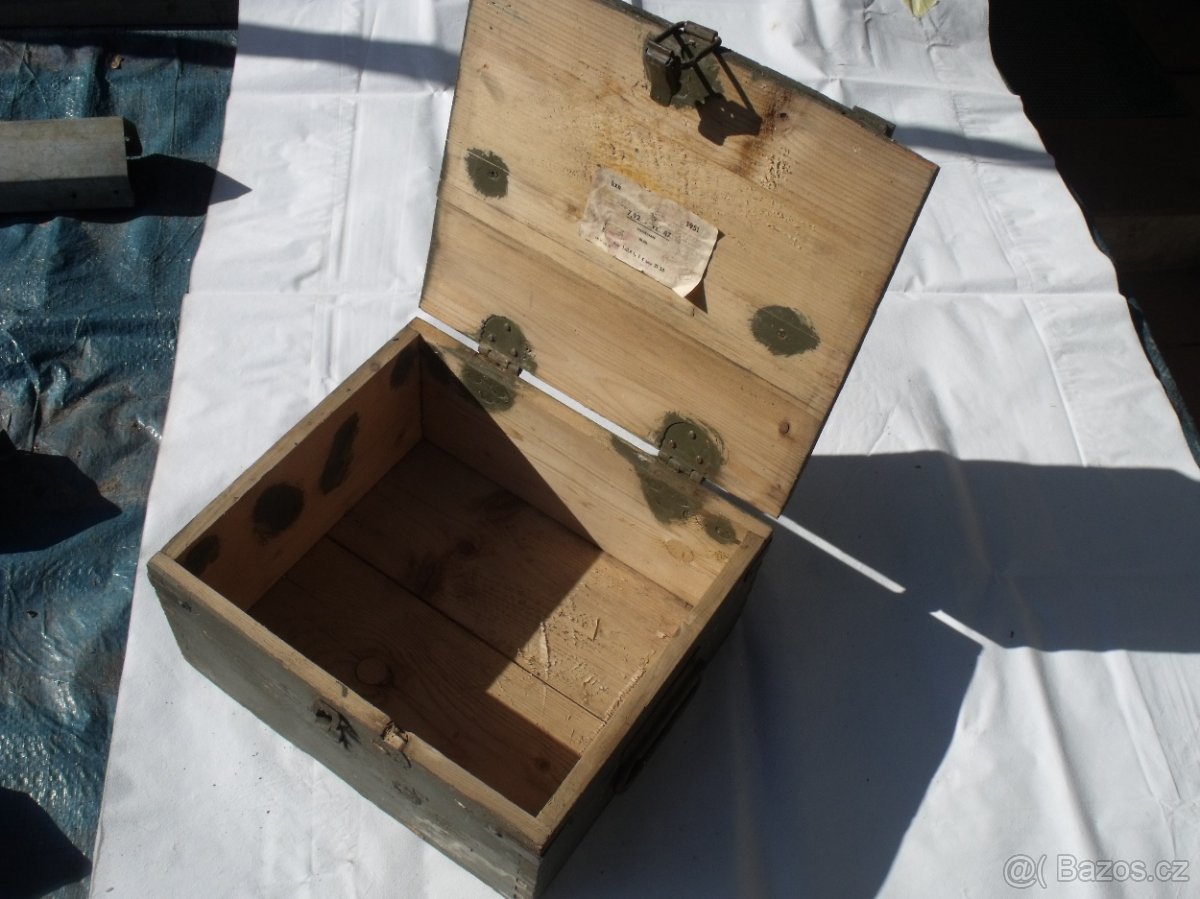 Muniční vojenská bedna vzor 35 . originál ČSR 1. republika - 6