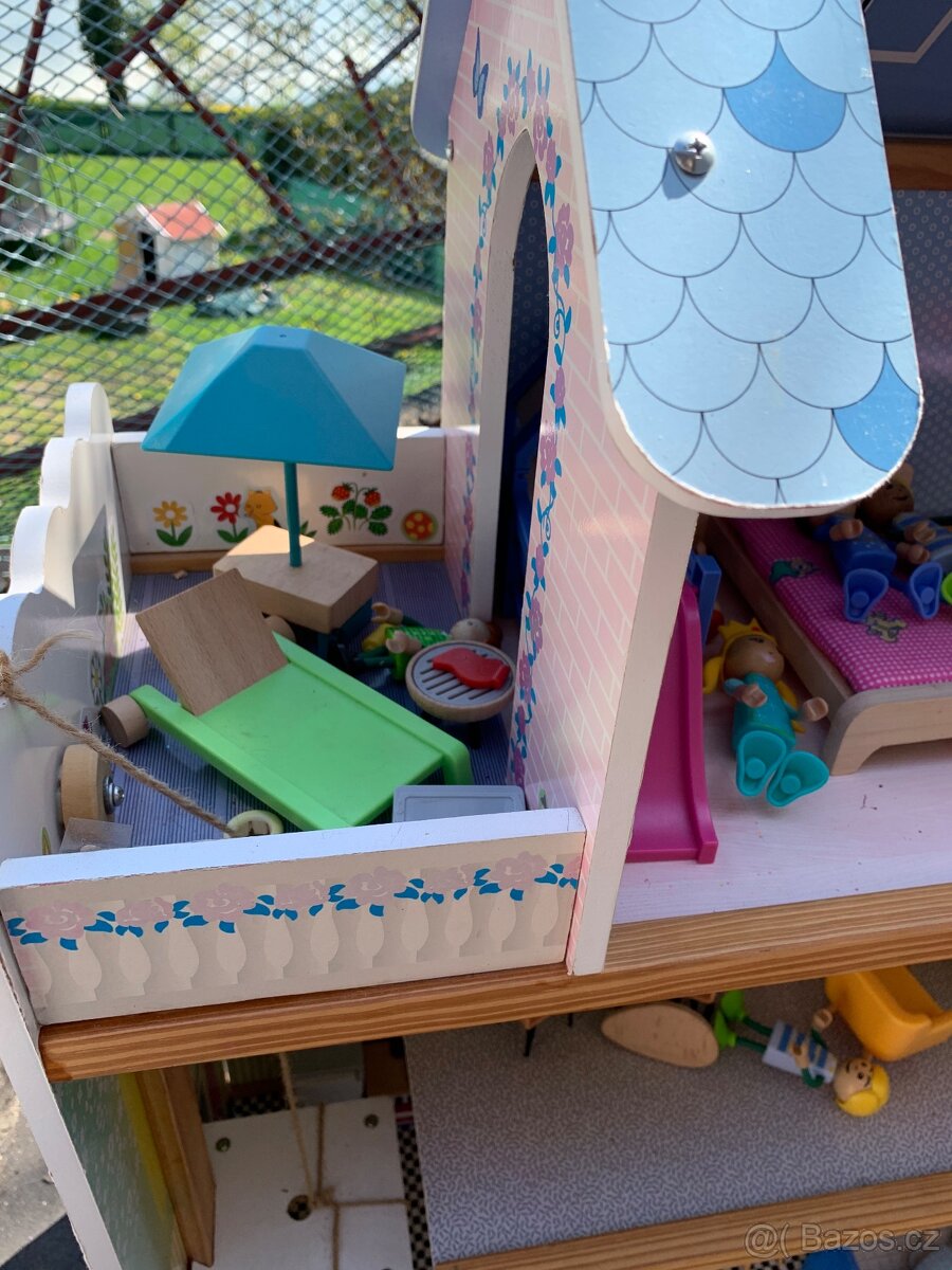 Domečky pro dřevěné panenky s příslušenstvím, pro Barbie - 6