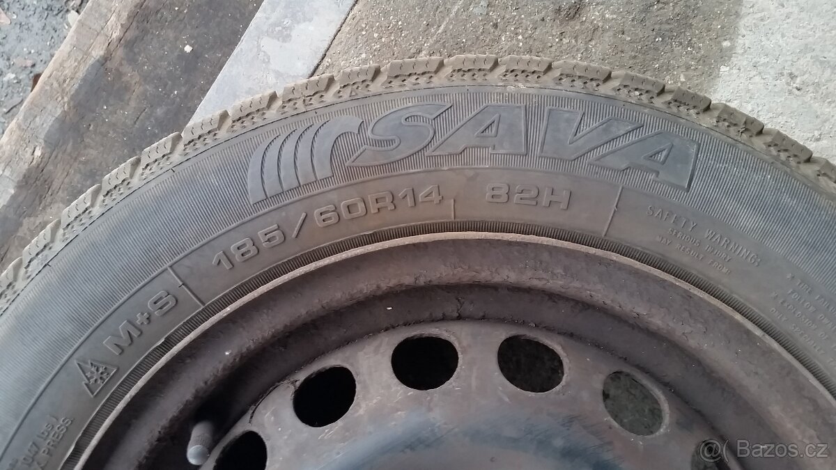 zimni kola 4x 185/60 R14 - 6