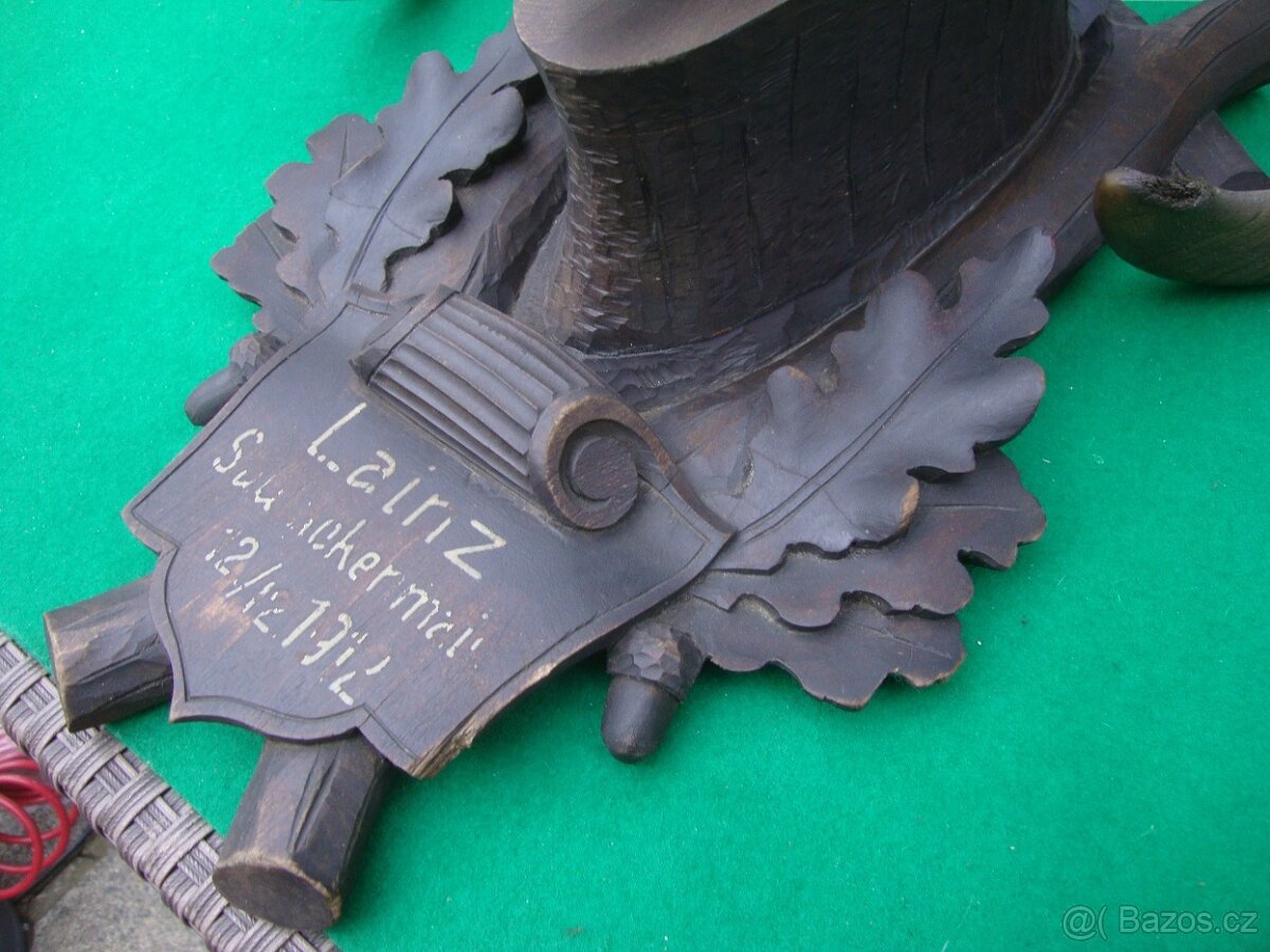 Starožitná Mufloní trofej Muflon 1912 medailové rozměry top - 6