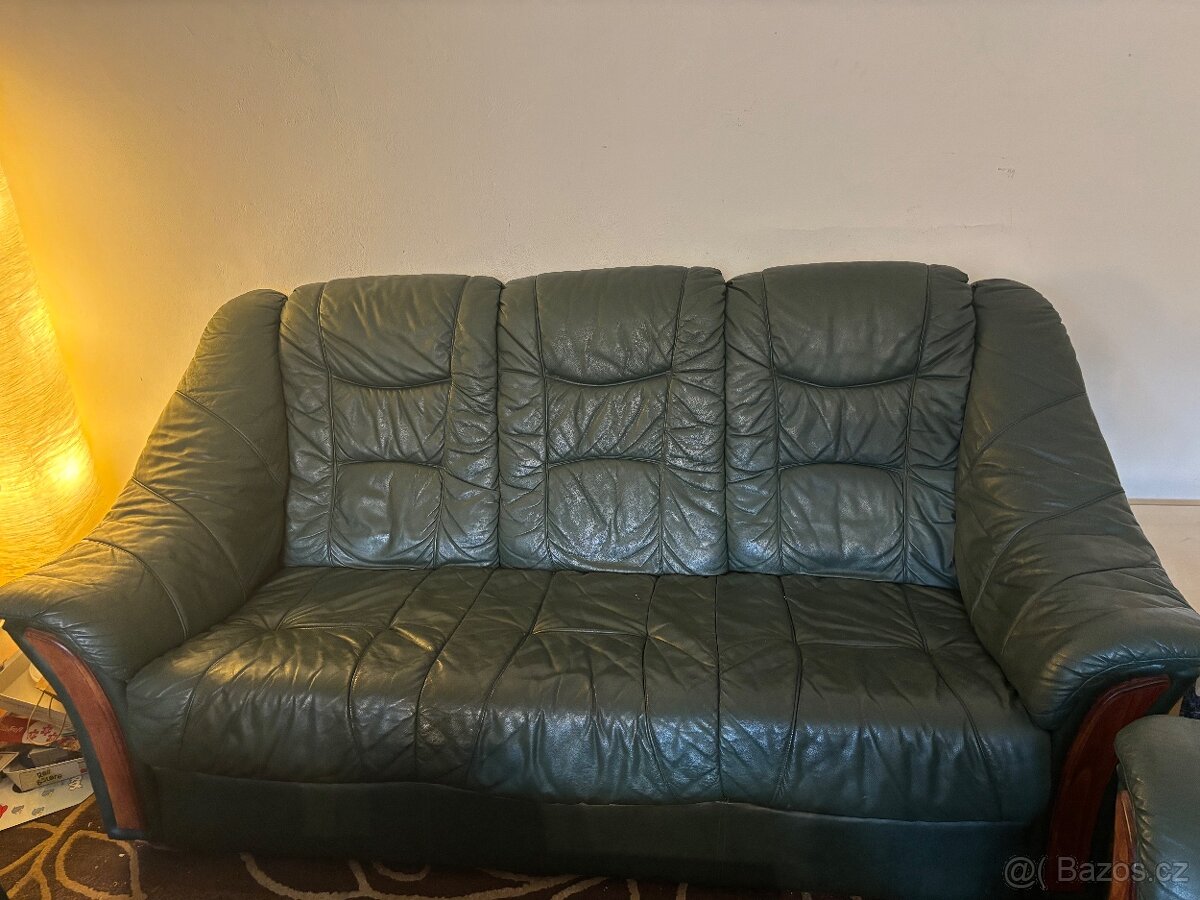 Celokožená sedací souprava - 6