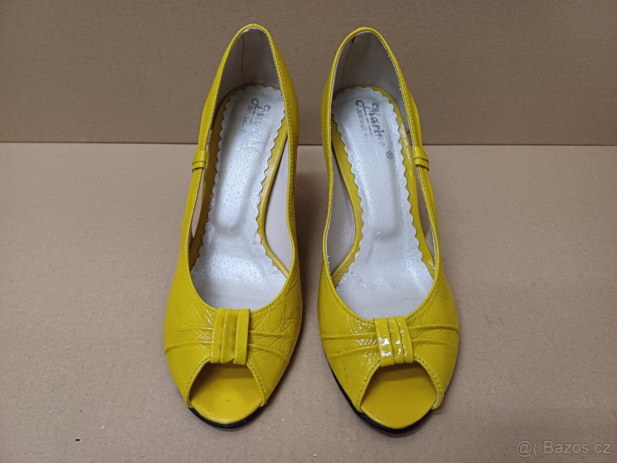 Žluté lodičky vel.36 - 6
