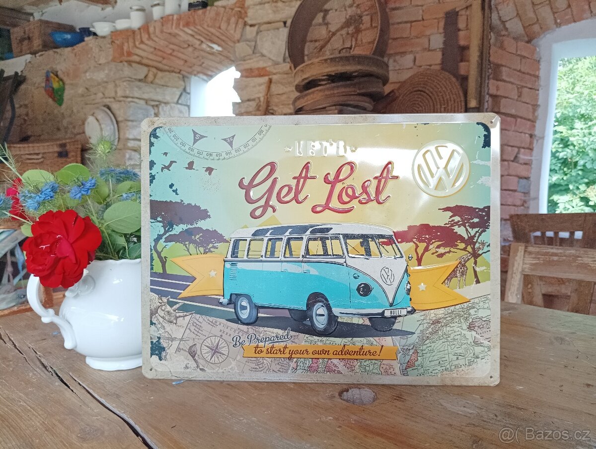 PLECHOVÁ CEDULE VW TRANSPORTER HIPPIES - 6