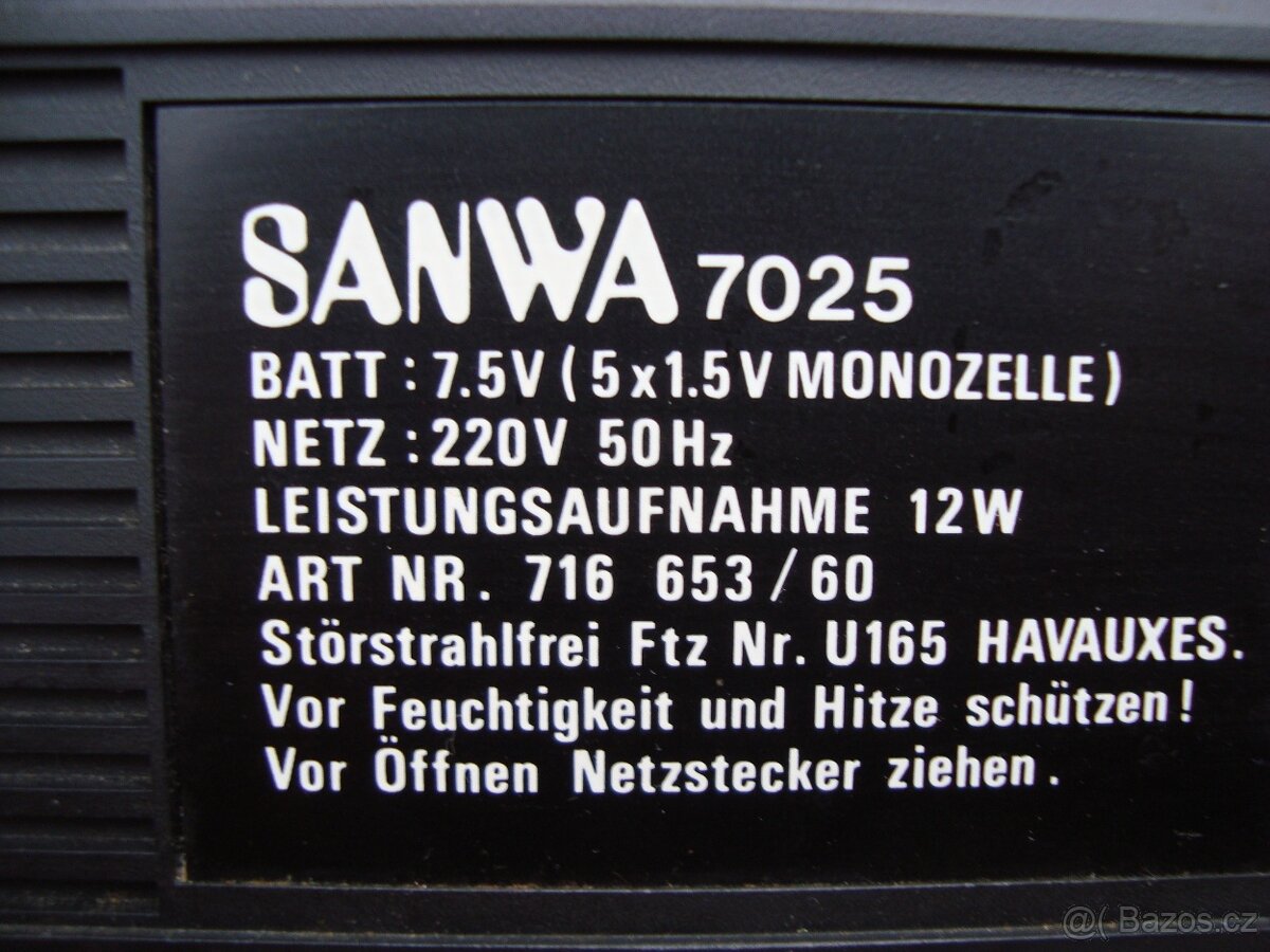 Radiomagnetofon Sanwa - 6