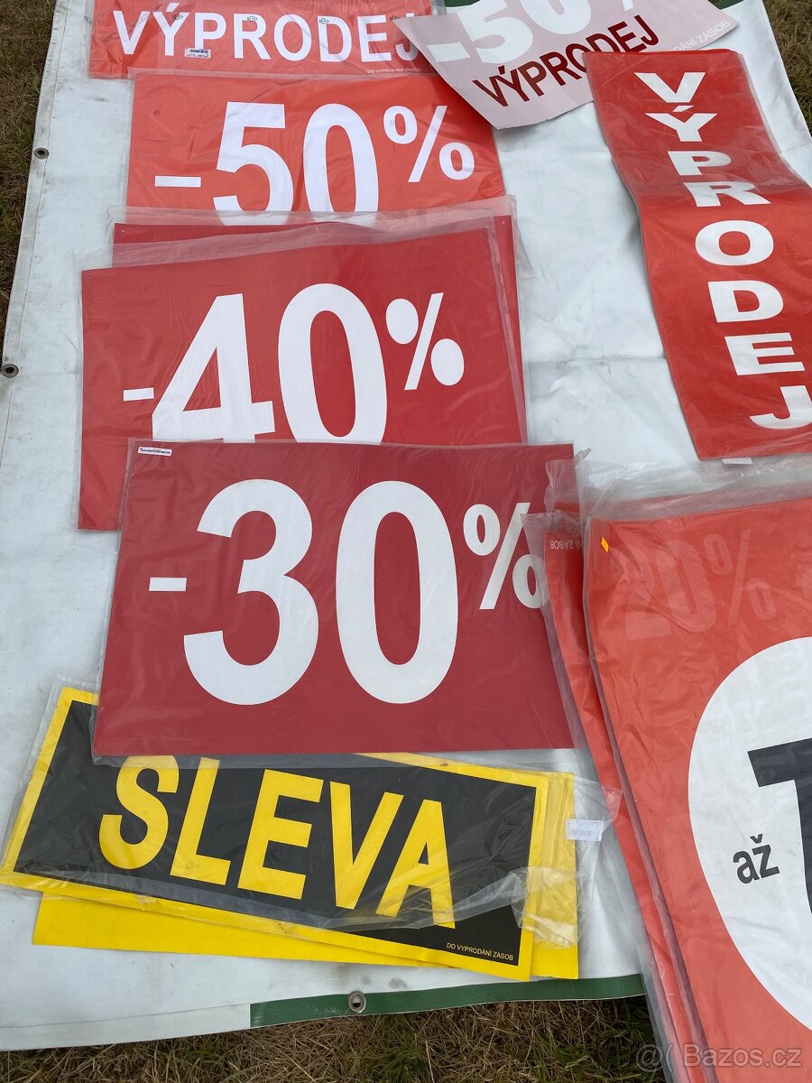 Slevy, cedule, reklamní cedule, slevové cedule, výprodej - 6