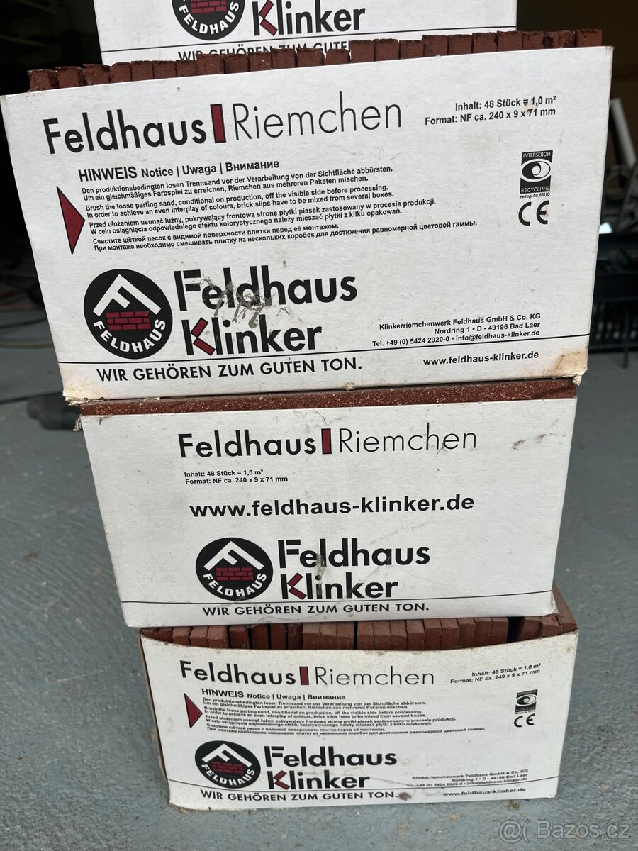 Klínker pásky Feldhaus Klinker 240x9x71mm NOVÉ - 6