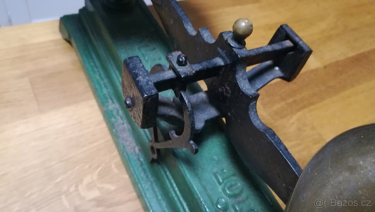 STAROŽITNÉ SECESNÍ KUCHYŇSKÉ VÁHY ROBERVAL FRANCIE - 6