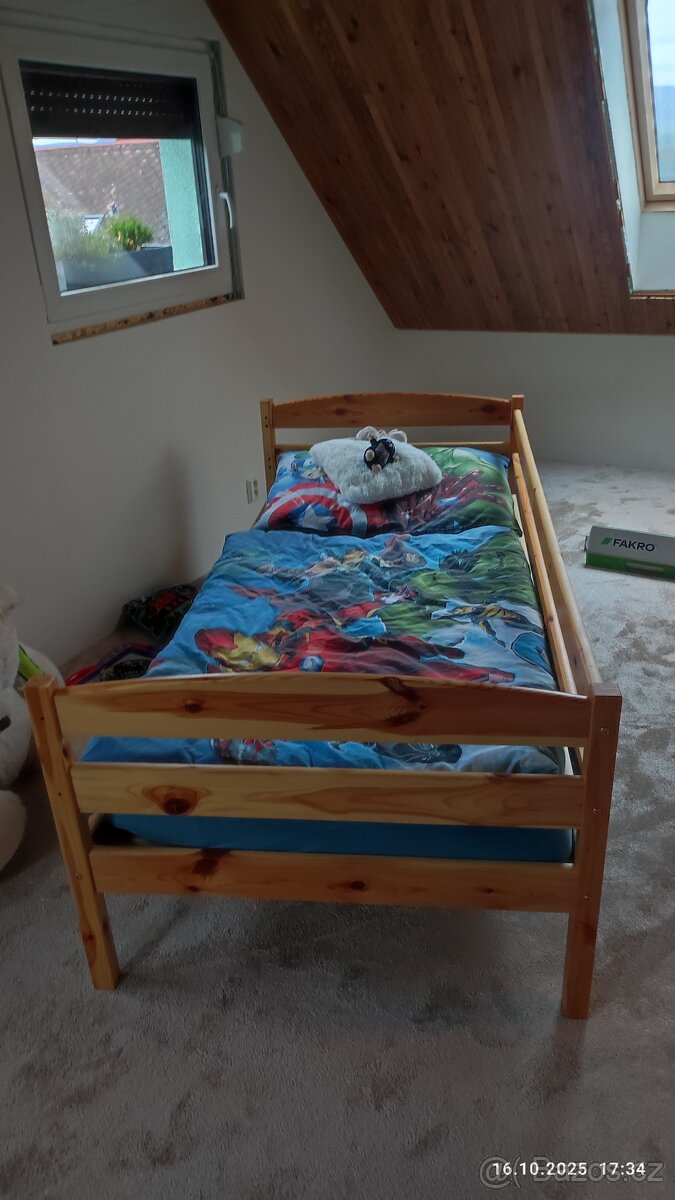 Postel 200x90 borovice - 6