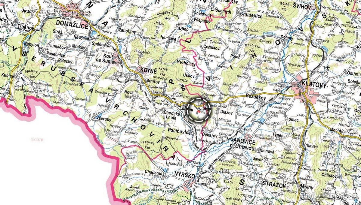 Pozemek, bydlení, prodej, Libkov, Domažlice - 6