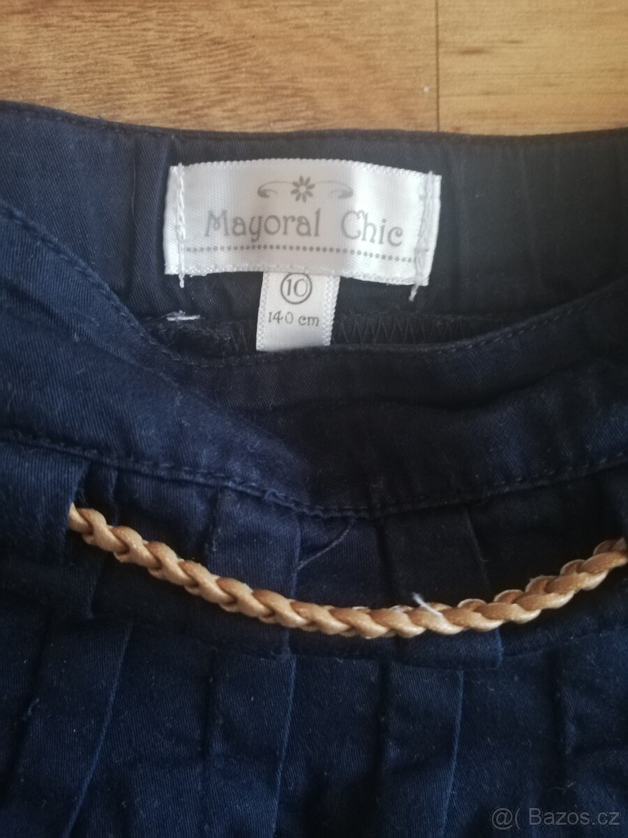 Dívčí námořnická plátěná tm. modrá sukně zn. Mayoral 134/140 - 6