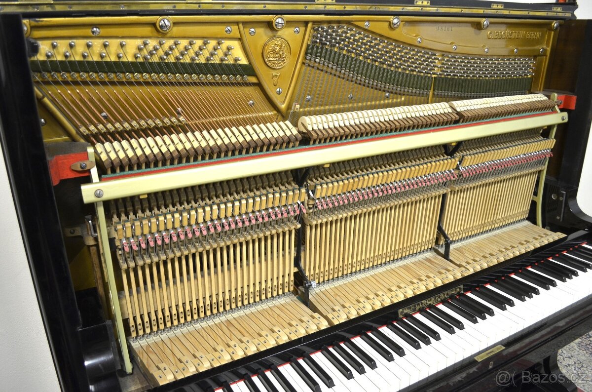 Koncertní pianino C.BECHSTEIN + židlička. ZÁRUKA. - 6